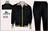 jogging lacoste sport wear survetement man 2013 chaud a10 noir jaune